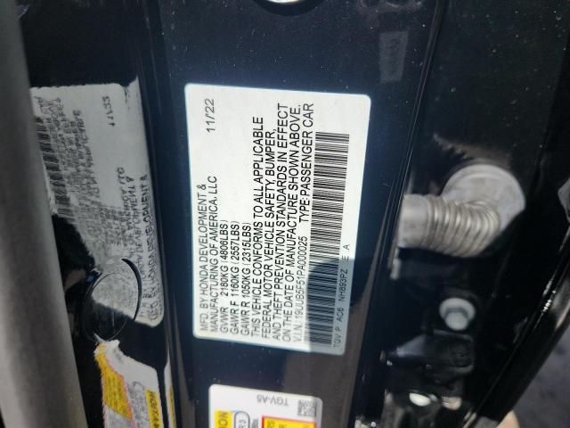 19UUB5F51PA000025 - 2023 ACURA TLX TECH A BLACK photo 12