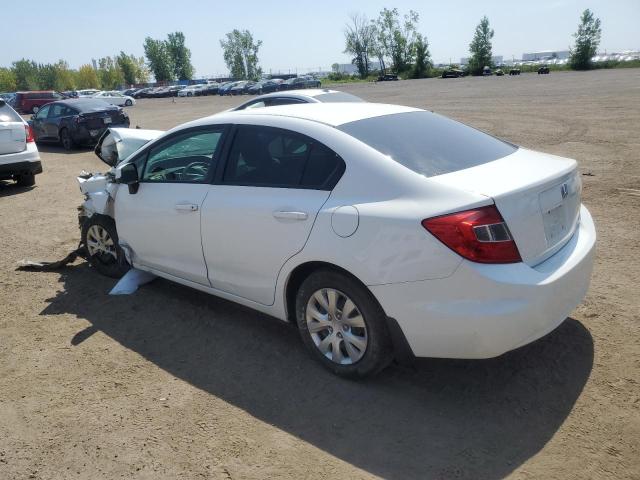 2HGFB2F44CH038701 - 2012 HONDA CIVIC LX WHITE photo 2