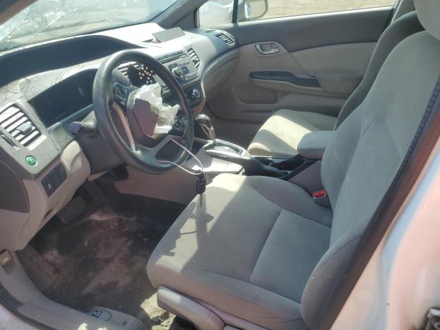 2HGFB2F44CH038701 - 2012 HONDA CIVIC LX WHITE photo 7
