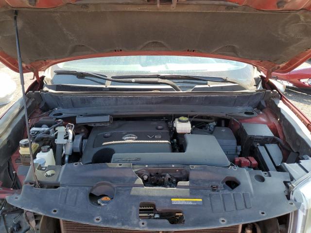 5N1AR2MN5FC722207 - 2015 NISSAN PATHFINDER S წითელი ფოტო 12