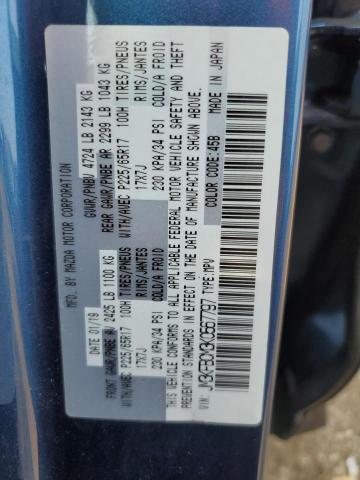 JM3KFBCM3K0567797 - 2019 MAZDA CX-5 TOURING ლურჯი ფოტო 13