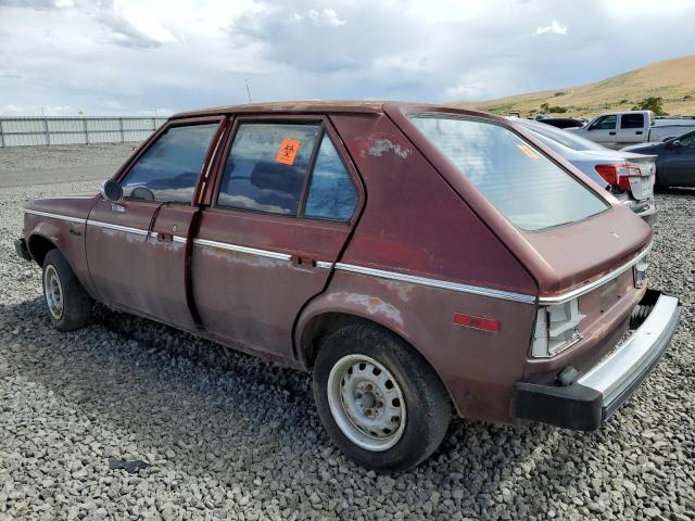 ZL44A9D257452 - 1979 DODGE OMNI RED photo 2