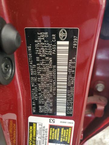 4T1BZ1HK5JU505516 - 2018 TOYOTA CAMRY XSE RED photo 13