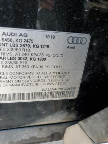 WA1ANAFY9L2036569 - 2020 AUDI Q5 PREMIUM BLACK photo 13