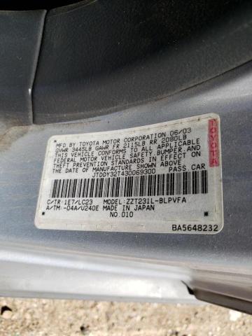 JTDDY32T430069300 - 2003 TOYOTA CELICA GT-S SILVER photo 13