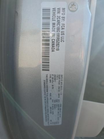 2C4RC1BG1MR528219 - 2021 CHRYSLER PACIFICA TOURING L Gümüş foto 12