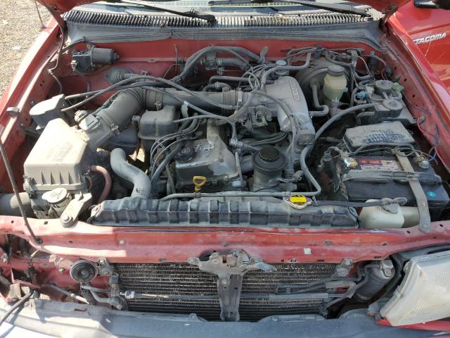 4TASM92N9XZ458616 - 1999 TOYOTA TACOMA XTRACAB PRERUNNER წითელი ფოტო 11