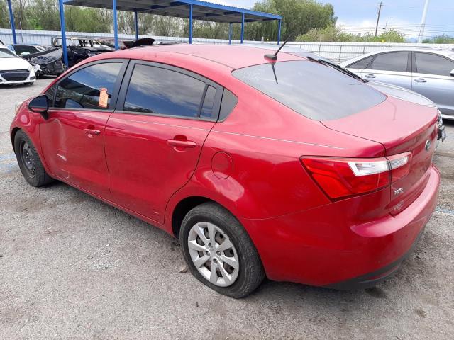 KNADM4A3XD6257477 - 2013 KIA RIO LX RED photo 2