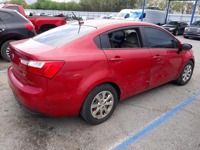 KNADM4A3XD6257477 - 2013 KIA RIO LX RED photo 3