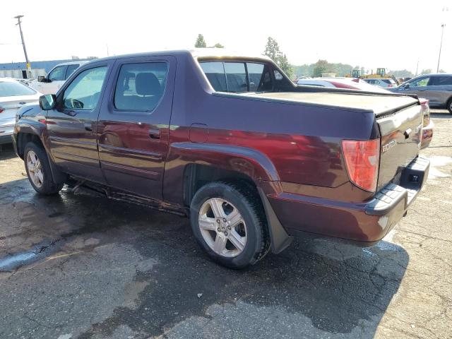 5FPYK16589B100617 - 2009 HONDA RIDGELINE RTL BURGUNDY photo 2