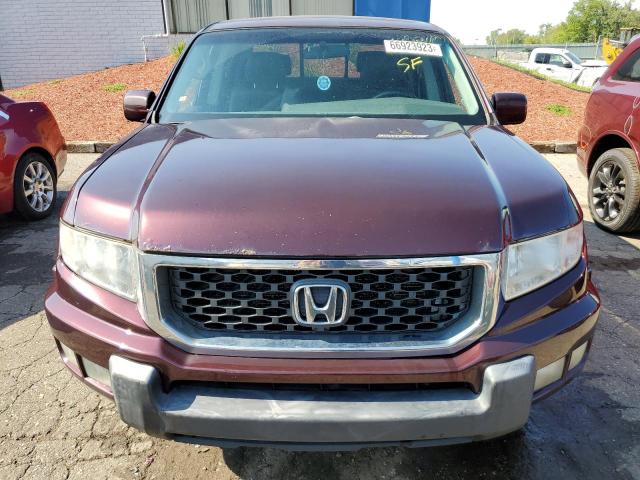 5FPYK16589B100617 - 2009 HONDA RIDGELINE RTL BURGUNDY photo 5