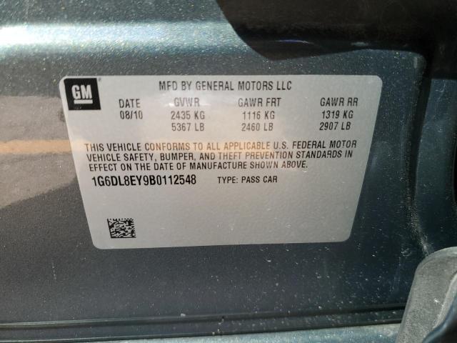 1G6DL8EY9B0112548 - 2011 CADILLAC CTS PERFORMANCE COLLECTION رمادي صورة 12