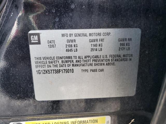 1G1ZK57738F179010 - 2008 CHEVROLET MALIBU LTZ Qara foto 12