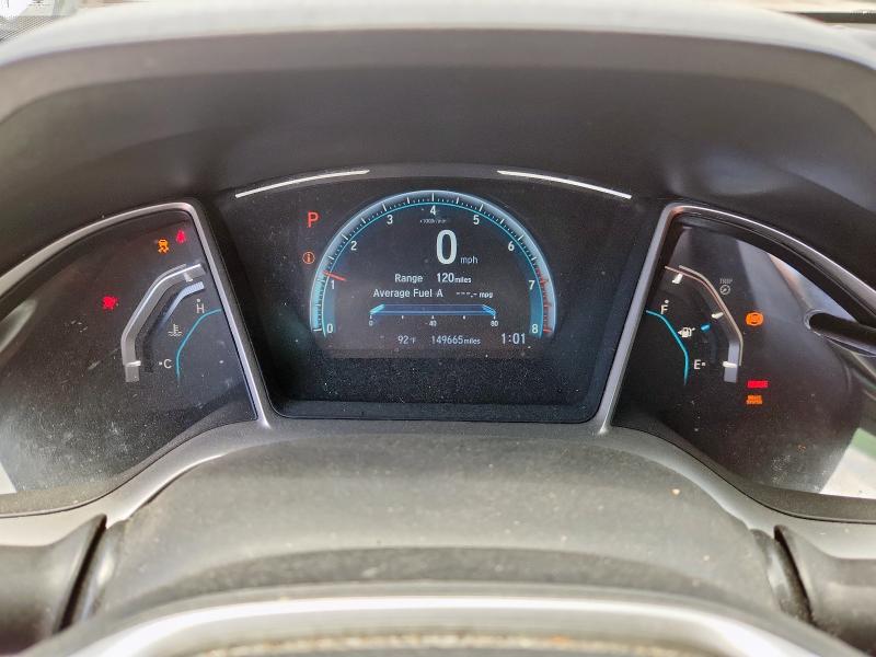 19XFC2F76HE062832 - 2017 HONDA CIVIC EX WHITE photo 9