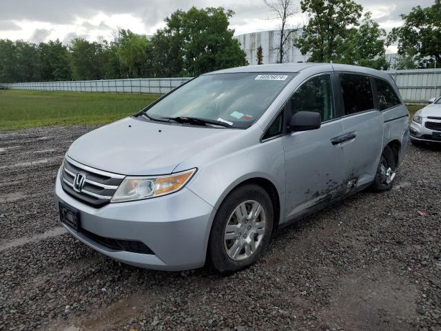 5FNRL5H28BB069749 - 2011 HONDA ODYSSEY LX SILVER photo 1