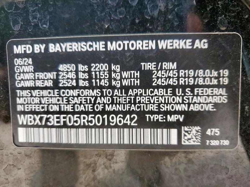 WBX73EF05R5019642 - 2024 BMW X1 XDRIVE28I BLACK photo 13