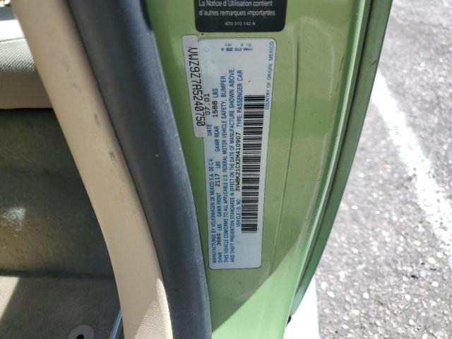 3VWBK21CX2M410907 - 2002 VOLKSWAGEN NEW BEETLE GL 绿色 照片 12