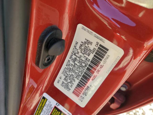 5YFBU4EE4CP062164 - 2012 TOYOTA COROLLA BASE წითელი ფოტო 12