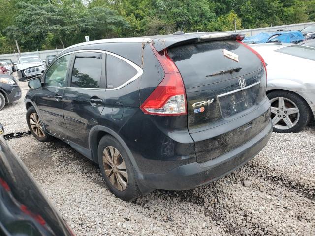 5J6RM3H76CL001925 - 2012 HONDA CR-V EXL BLACK photo 2