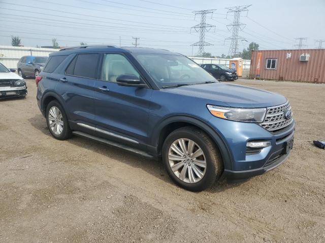 1FMSK7FH8LGA43808 - 2020 FORD EXPLORER LIMITED Mavi foto 4