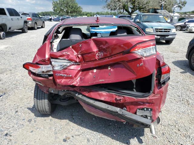 JTDEPMAE1NJ190914 - 2022 TOYOTA COROLLA LE 栗色 照片 6