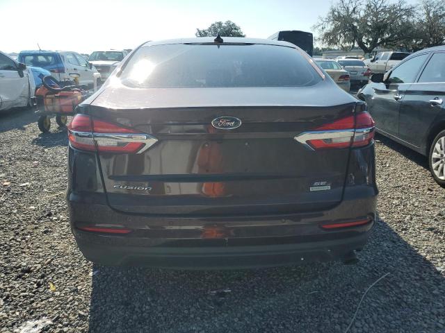 3FA6P0HDXKR127960 - 2019 FORD FUSION SE MAROON photo 6