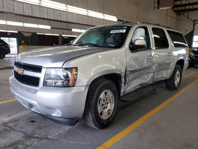 1GNSCJE08ER214002 - 2014 CHEVROLET SUBURBAN C1500 LT SILVER photo 1