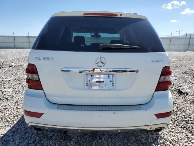 4JGBB8GB0BA657379 - 2011 MERCEDES-BENZ ML 350 4MATIC WHITE photo 6