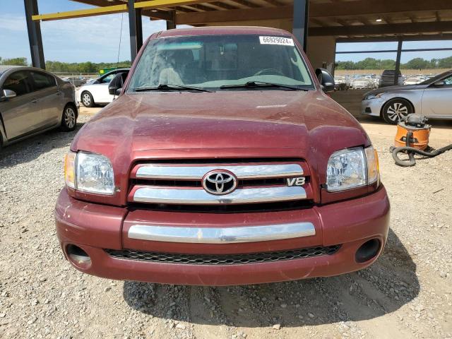 5TBKT44183S356507 - 2003 TOYOTA TUNDRA SR5 MAROON photo 5