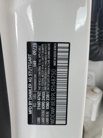 WDDWF8EB9LR548750 - 2020 MERCEDES-BENZ C 300 4MATIC WHITE photo 12