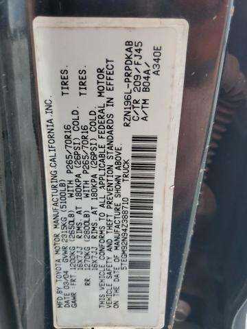 5TEGM92N94Z388710 - 2004 TOYOTA TACOMA DOUBLE CAB PRERUNNER BLACK photo 12