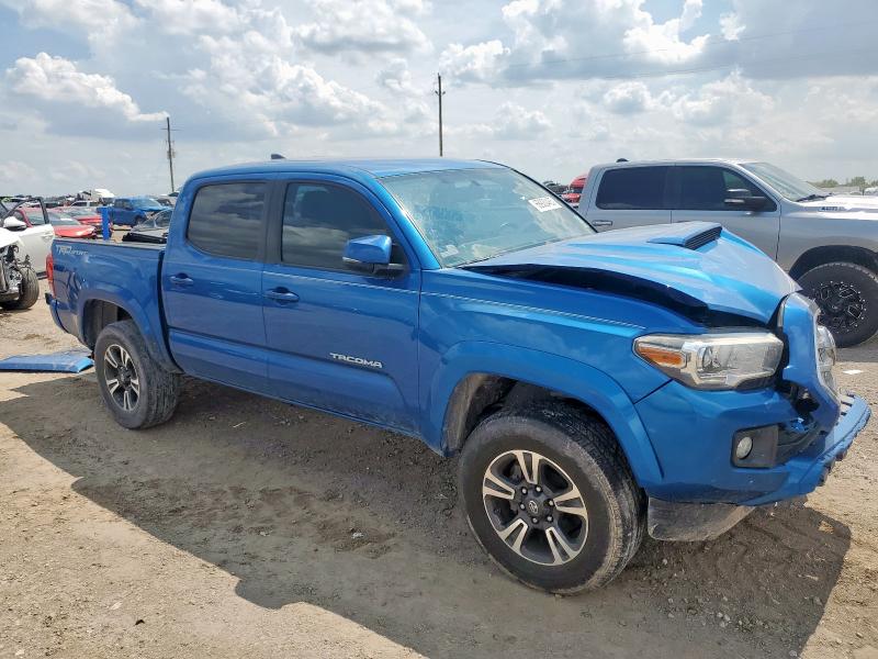 5TFAZ5CN9GX011045 - 2016 TOYOTA TACOMA DOUBLE CAB BLUE photo 4
