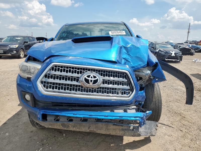 5TFAZ5CN9GX011045 - 2016 TOYOTA TACOMA DOUBLE CAB BLUE photo 5