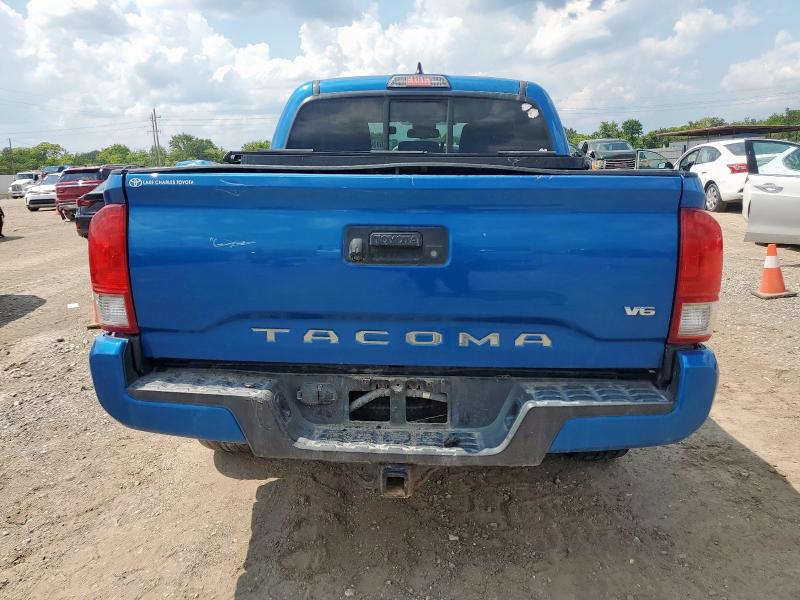 5TFAZ5CN9GX011045 - 2016 TOYOTA TACOMA DOUBLE CAB BLUE photo 6