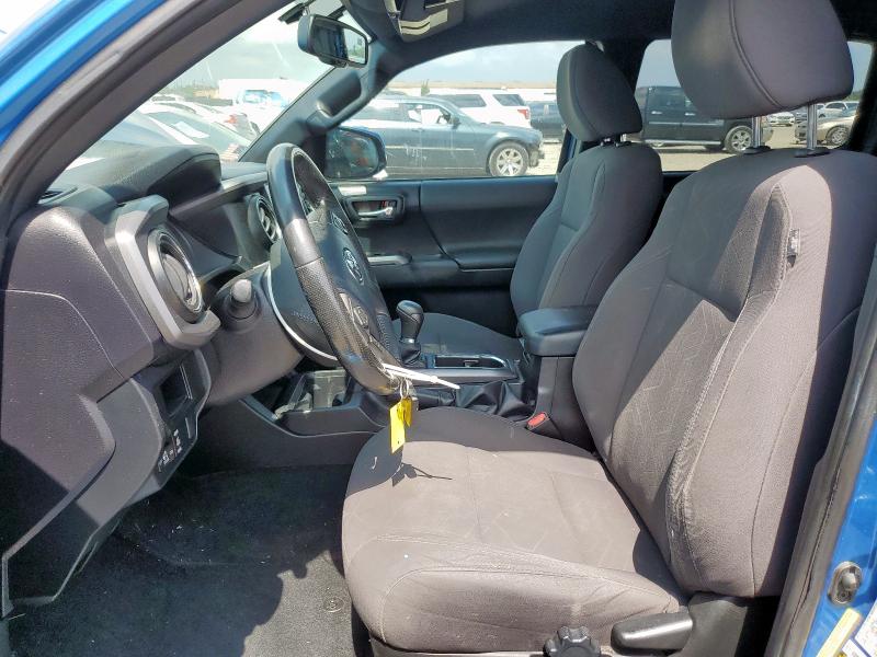 5TFAZ5CN9GX011045 - 2016 TOYOTA TACOMA DOUBLE CAB BLUE photo 7