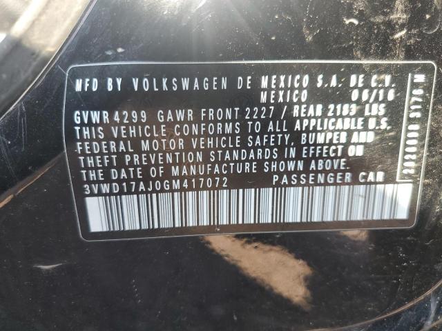 3VWD17AJ0GM417072 - 2016 VOLKSWAGEN JETTA SPORT BLACK photo 13