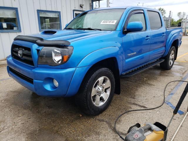 5TELU42N77Z462521 - 2007 TOYOTA TACOMA DOUBLE CAB BLUE photo 1