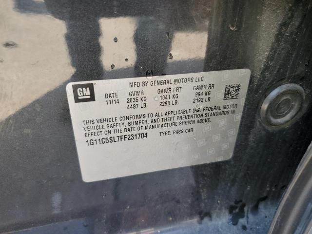 1G11C5SL7FF231704 - 2015 CHEVROLET MALIBU 1LT 黑色 照片 12