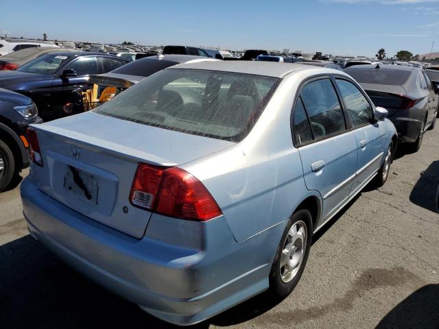 JHMES96634S010675 - 2004 HONDA CIVIC HYBRID BLUE photo 3