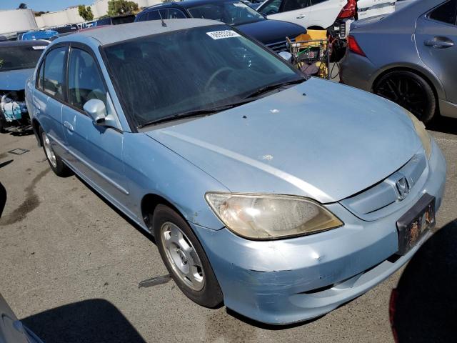 JHMES96634S010675 - 2004 HONDA CIVIC HYBRID BLUE photo 4