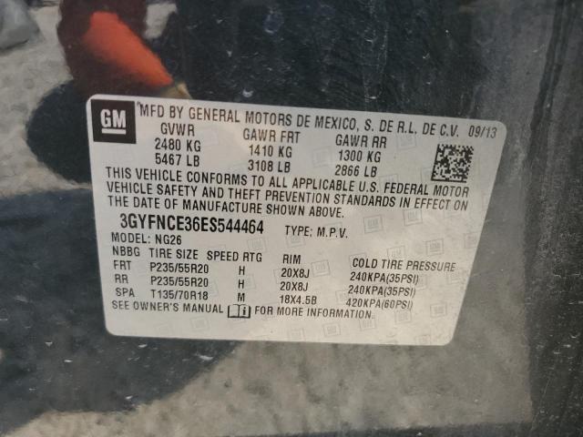 3GYFNCE36ES544464 - 2014 CADILLAC SRX PERFORMANCE COLLECTION Graphite photo 12