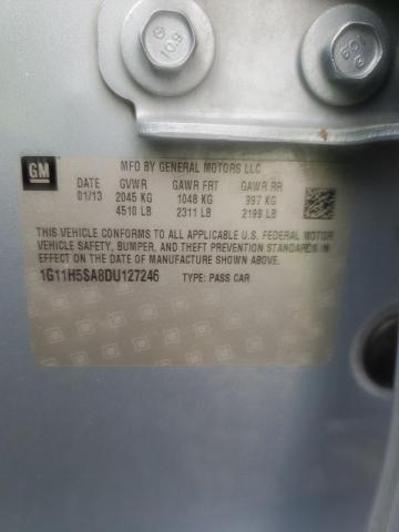 1G11H5SA8DU127246 - 2013 CHEVROLET MALIBU LTZ 蓝色 照片 12