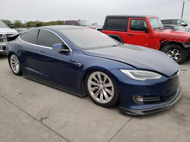 5YJSA1E22LF415672 - 2020 TESLA MODEL S Կապույտ լուսանկար 4