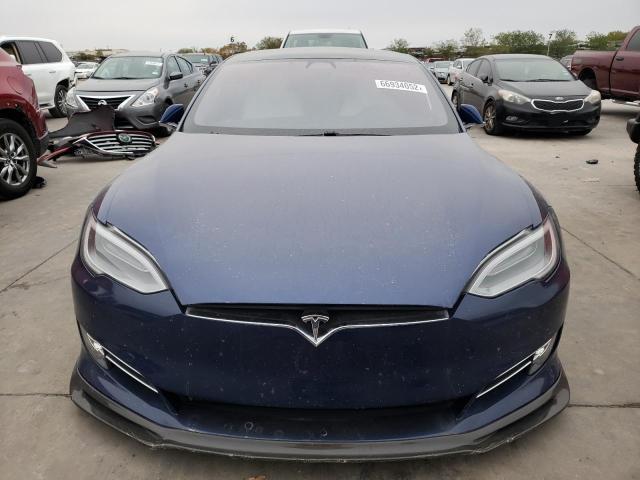 5YJSA1E22LF415672 - 2020 TESLA MODEL S Կապույտ լուսանկար 5