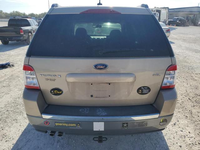 1FMDK02W38GA22635 - 2008 FORD TAURUS X SEL BEIGE photo 6