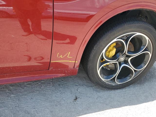 ZASPAKBNXM7D13738 - 2021 ALFA ROMEO STELVIO TI RED photo 13