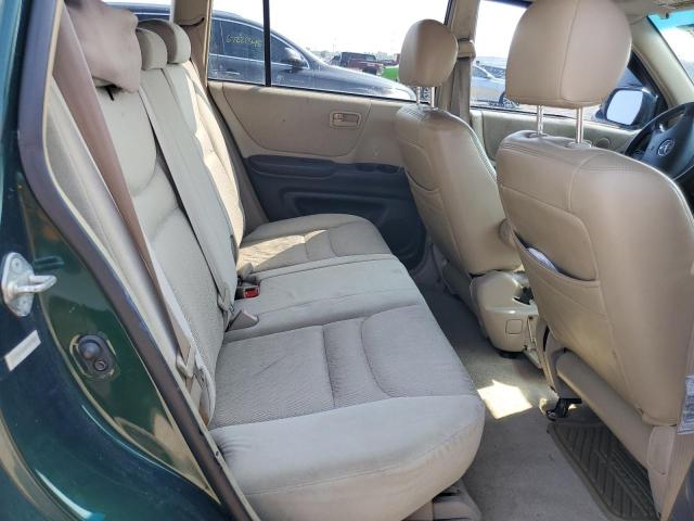 JTEGF21AX10010886 - 2001 TOYOTA HIGHLANDER GREEN photo 10