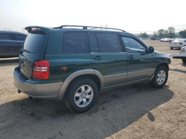 JTEGF21AX10010886 - 2001 TOYOTA HIGHLANDER GREEN photo 3