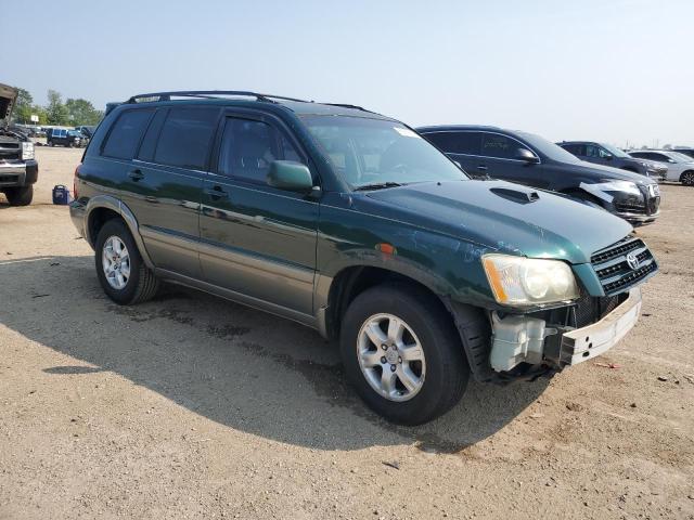 JTEGF21AX10010886 - 2001 TOYOTA HIGHLANDER GREEN photo 4