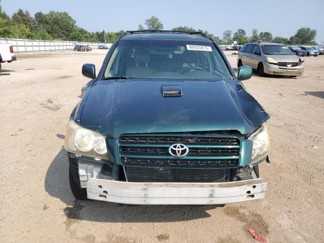 JTEGF21AX10010886 - 2001 TOYOTA HIGHLANDER GREEN photo 5